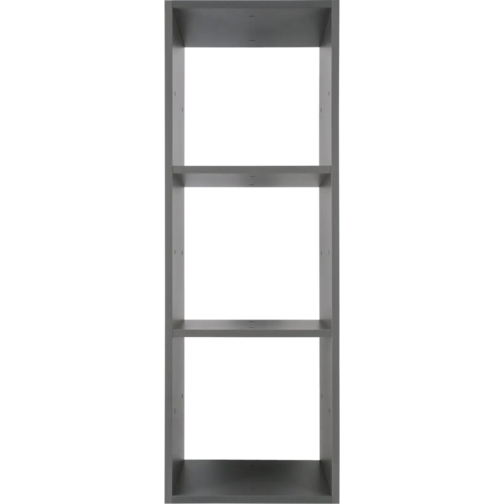 Стеллаж Spaceo KUB 3 секции 36x104x31.5 см ЛДСП цвет графит STLM-2031292 - Вид №3