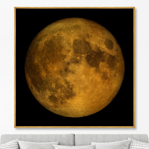 90603656 Репродукция картины на холсте "Full Lunar. on a black" 105x105 см STLM-0302608 КАРТИНЫ В КВАРТИРУ