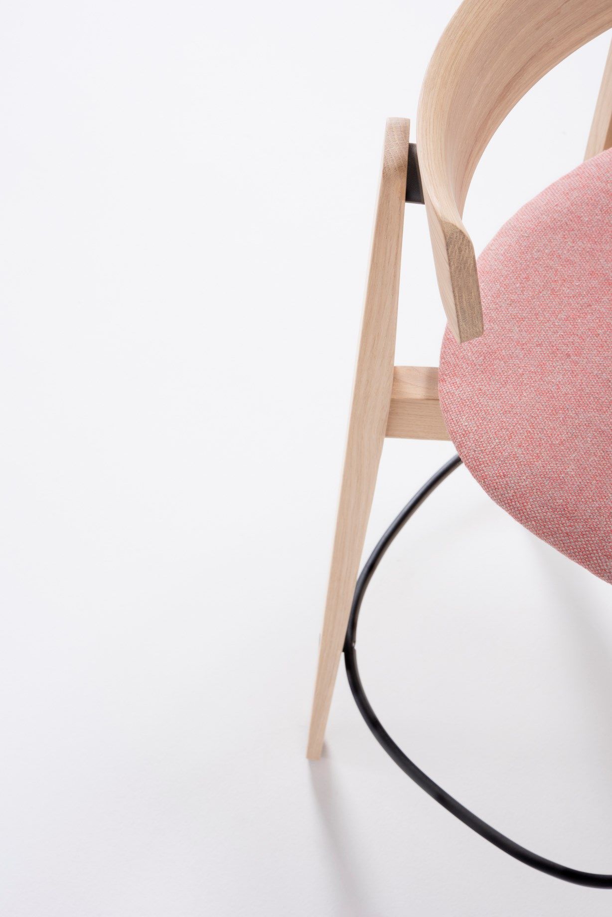 Дубовый барный стул со спинкой Gazzda ARCH-00101904 - Вид №9