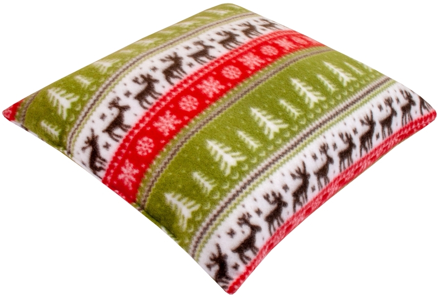 90189504 Подушка WPNY44-Зима_12, 40x40 см, цвет оливковый зеленый STLM-0126432 WELLNESS