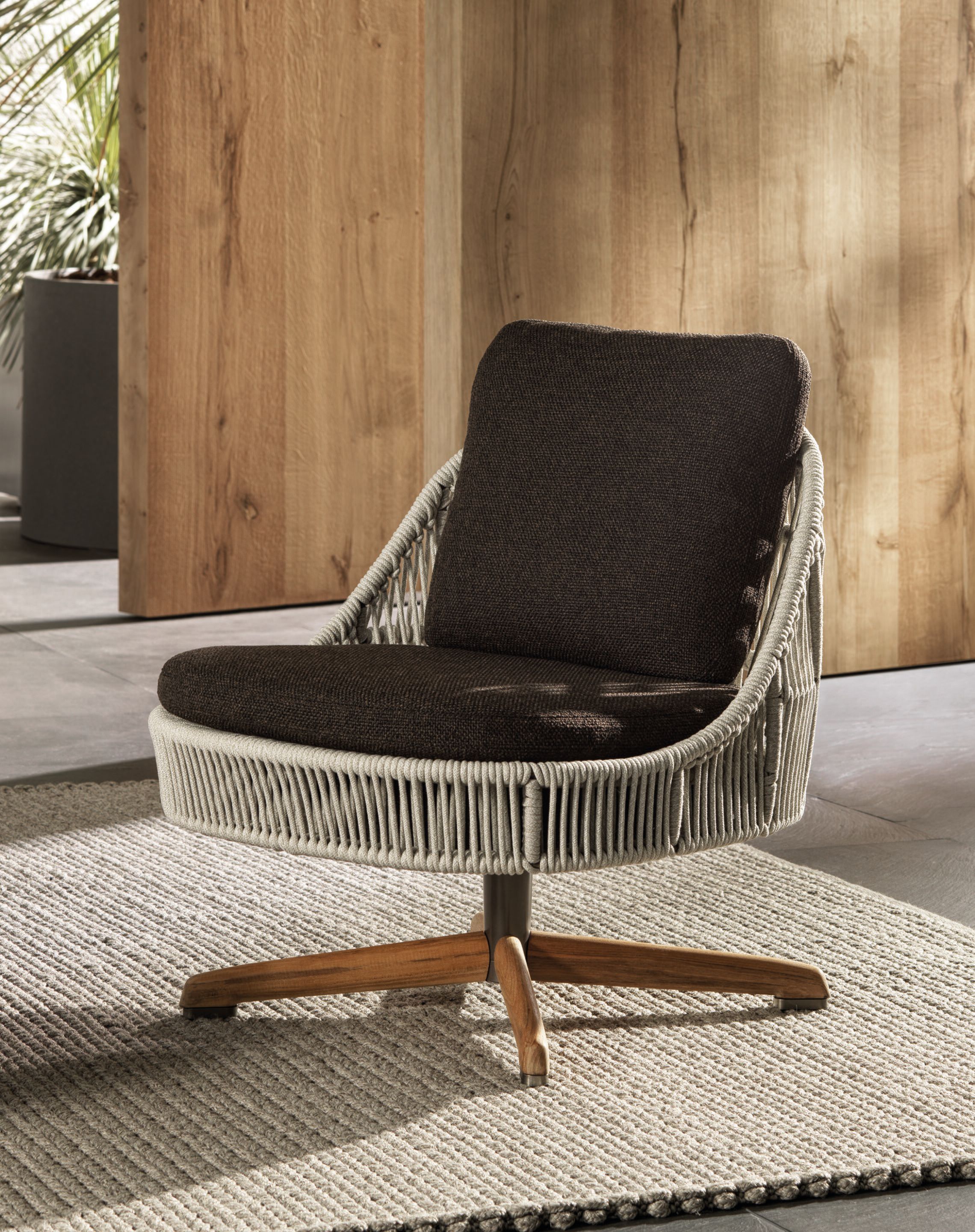 Кресло с мягкой веревкой Minotti SENDAI CORD OUTDOOR ARCH-00065371 - Вид №3