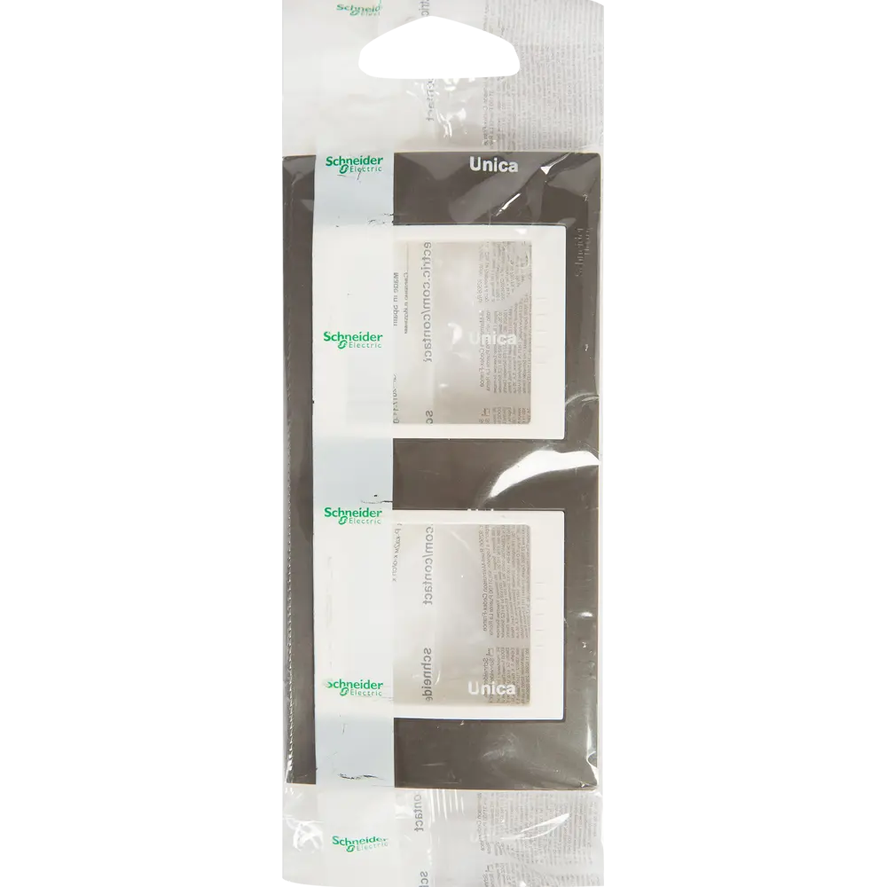 Рамка для розеток и выключателей Systeme Electric Unica 2 поста, цвет какао/бежевый STLM-2187706 - Вид №4