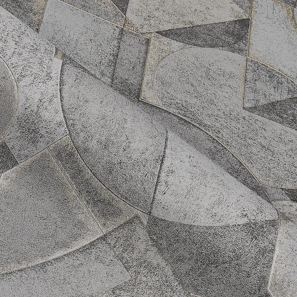 Обои флизелиновые Ateliero Cubus графитовые 1.06 м AT88194-15 STLM-2196614 - Вид №2