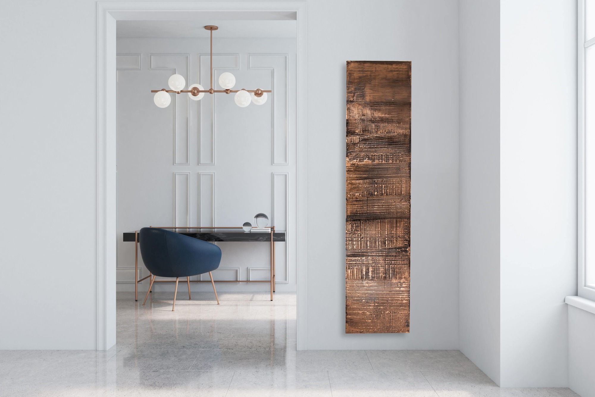 Водяной радиатор 185 x 50 cm Granit cuivre Cinier 803 Вт sun-id-1217966 - Вид №1