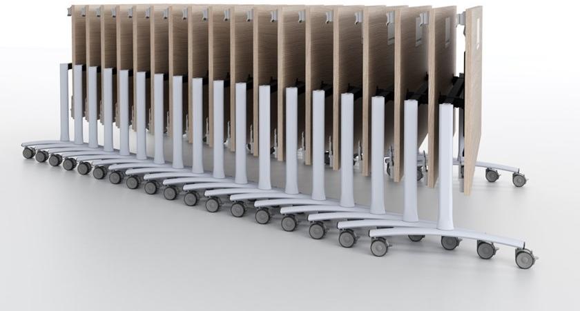 IBEBI Стол для переговоров со складной столешницей на колесиках Archimede project sun-id-1482125 - Вид №27