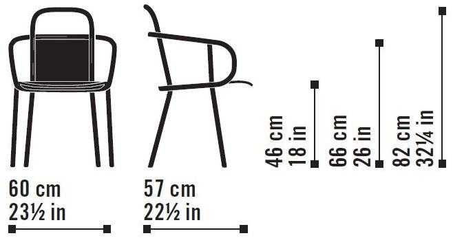 Very Wood Ресторанный стул из ткани с подлокотниками Zantilam sun-id-1492864 - Вид №9