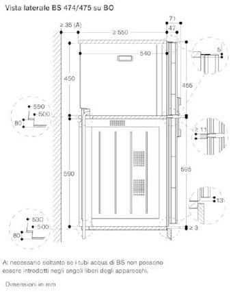 Gaggenau Комбинированный духовой шкаф из нержавеющей стали и стекла Serie 400 Bs471112 - Вид №1