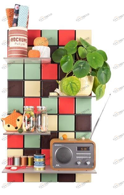 Pellington Design Модульный подвесной книжный шкаф из абс  C09 