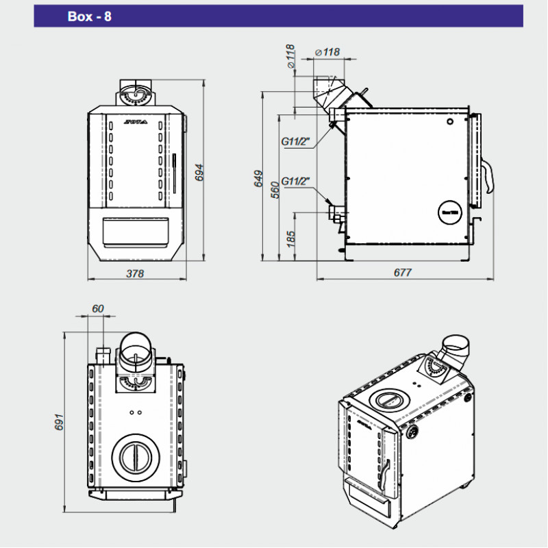 Электро котел ZOTA Box-8 BOX8 - Вид №5