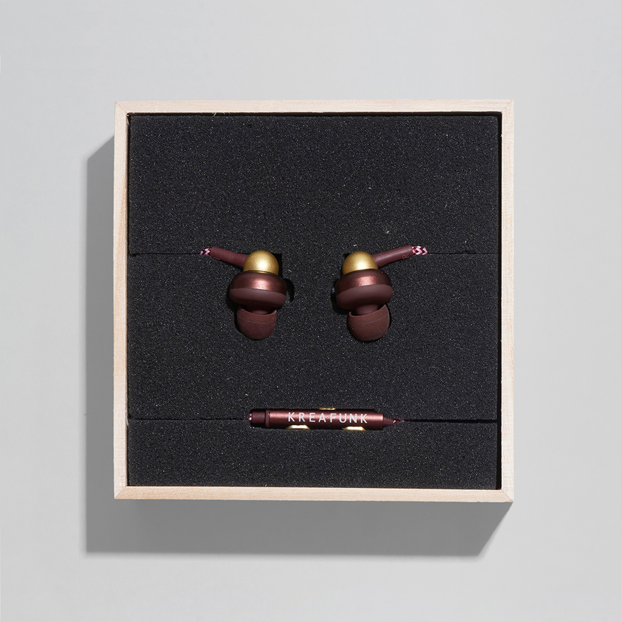 Наушники aGEM бордовые KREAFUNK KFTP77 - Вид №7