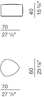 Bodema Пуф из мягкой кожи  Sumo000  - Вид №3