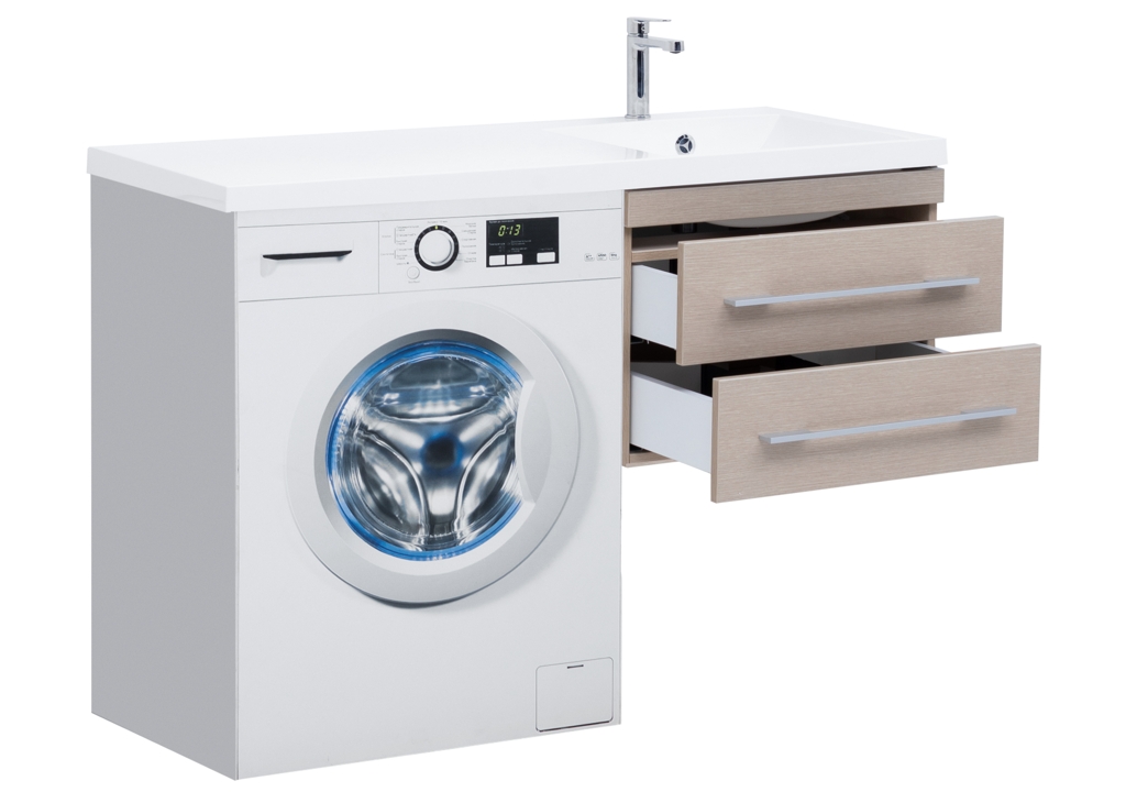 Тумба с раковиной Aquanet Нота 120 R светлый дуб 0017148500239568 - Вид №1