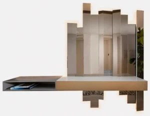 MORADA Консоль / зеркало из дерева и стекла  Drama mirco