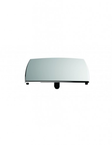 032300 000 00  Квадратная крышка водоотводящего желоба La Goulue для поддона с диаметром 90 мм, хромированный металл Valentin Хром  - Вид №1