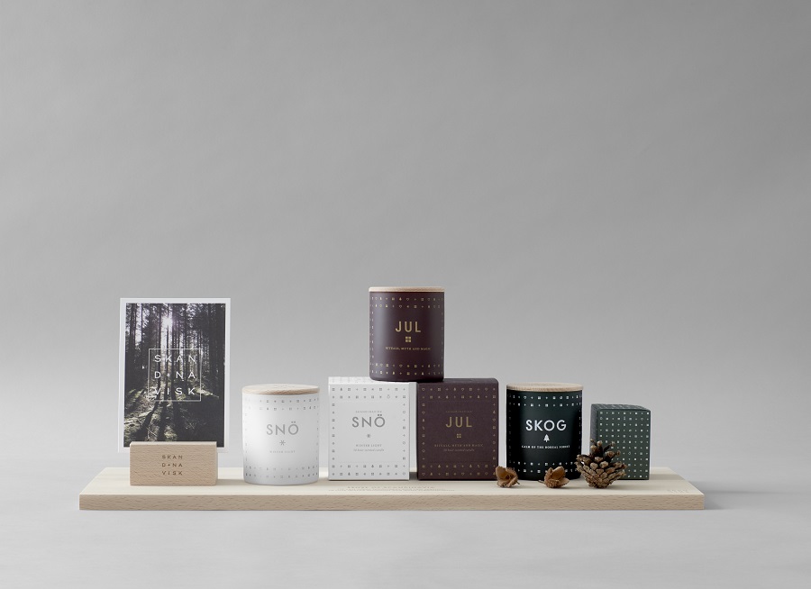 SK1221 Свеча ароматическая jul с крышкой, 200 г S K A N D I N A V I S K  - Вид №4