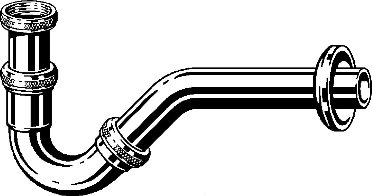 Канализационная арматура  Сифоны для умывальников и биде  Трапы для биде VIEGA 120 351 1) Модель 5535  - Вид №1