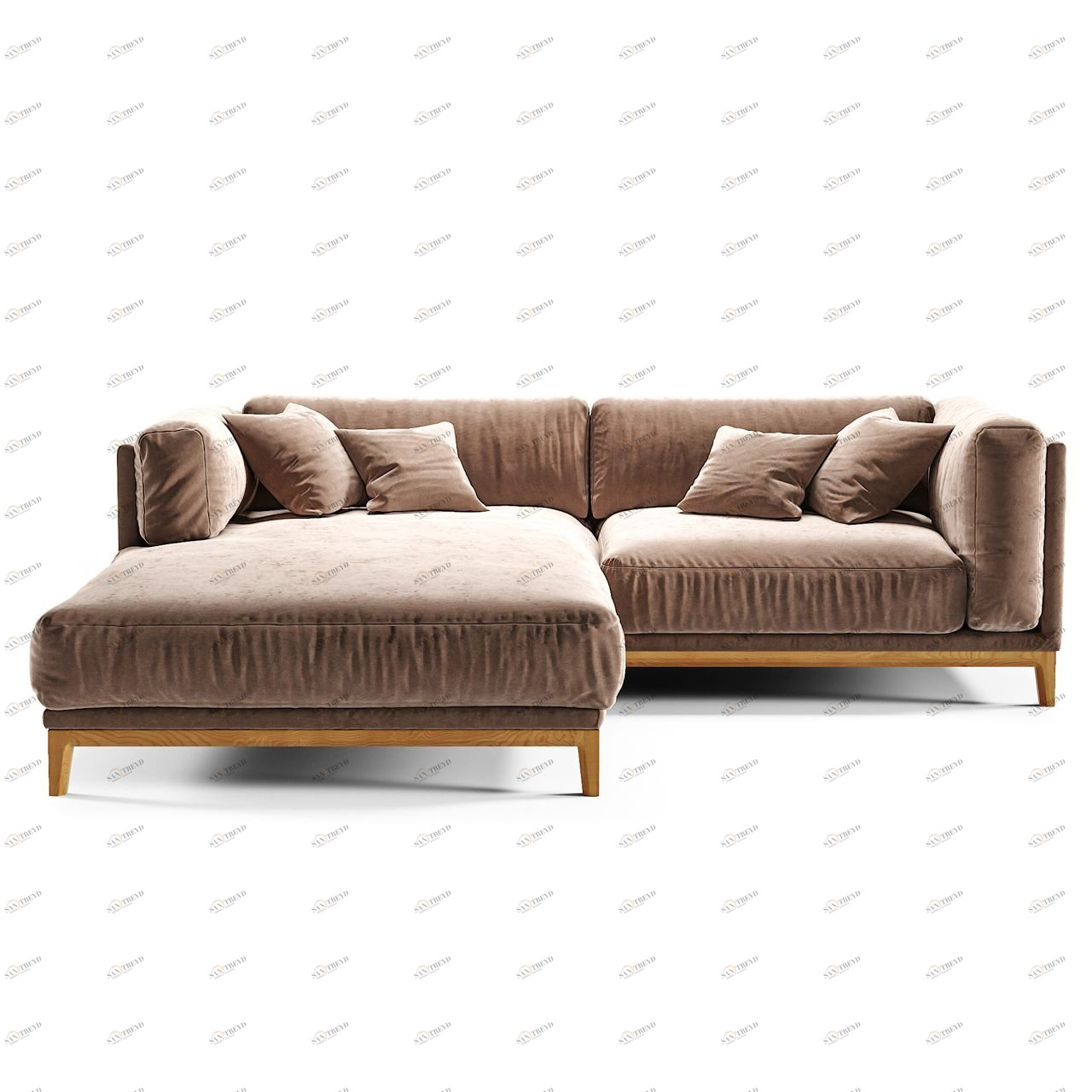 Диван Case угловой бежевый THE IDEA ДИЗАЙНЕРСКИЕ 210530 Бежевый 