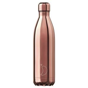 Термос 750 мл розовый металлик Chrome Rose Gold CHILLY'S BOTTLES ДИЗАЙНЕРСКИЕ 00-3947977 Золото;розовый