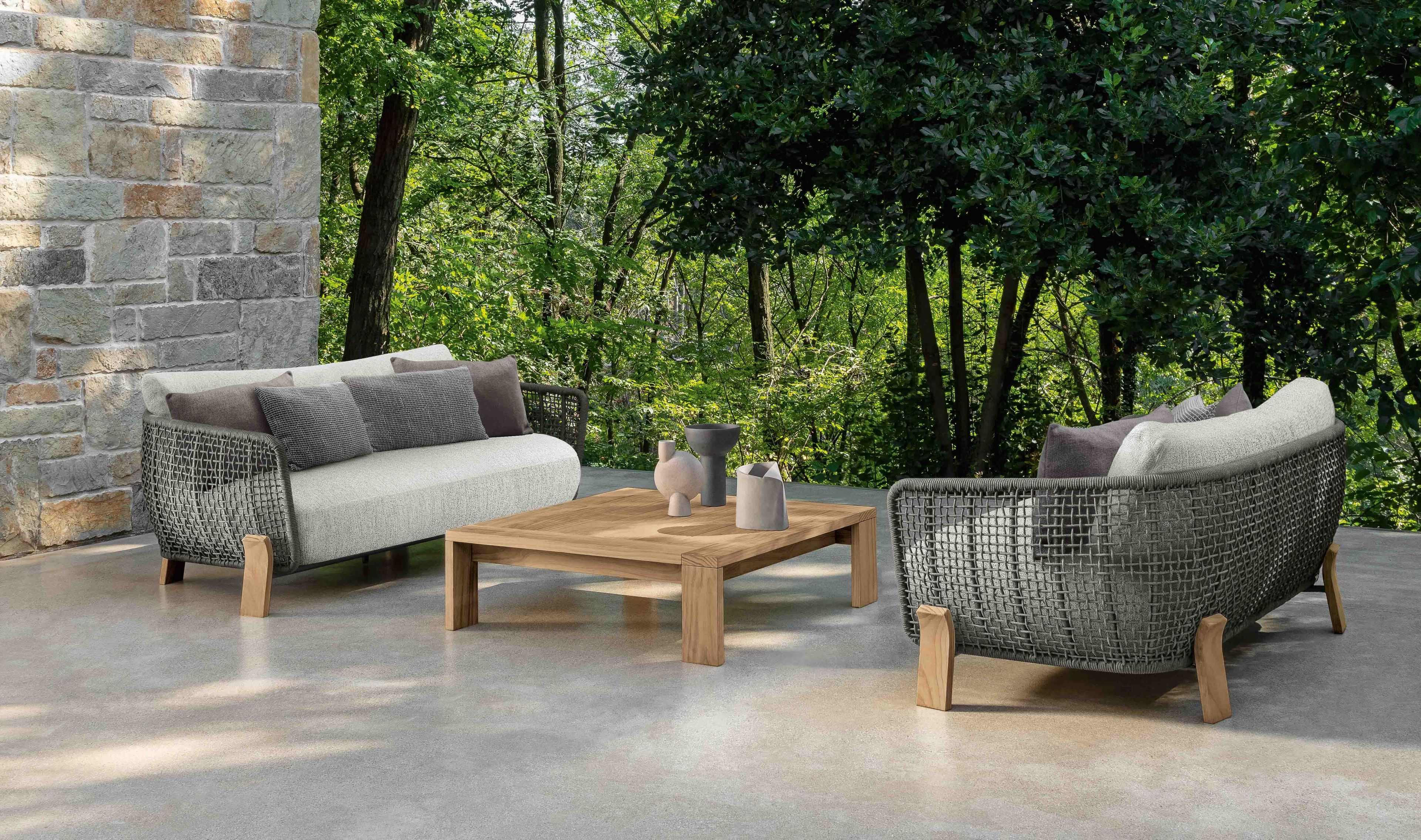 Низкий квадратный садовый столик в Accoya® Talenti Argo-wood ARCH-00097910 - Вид №2