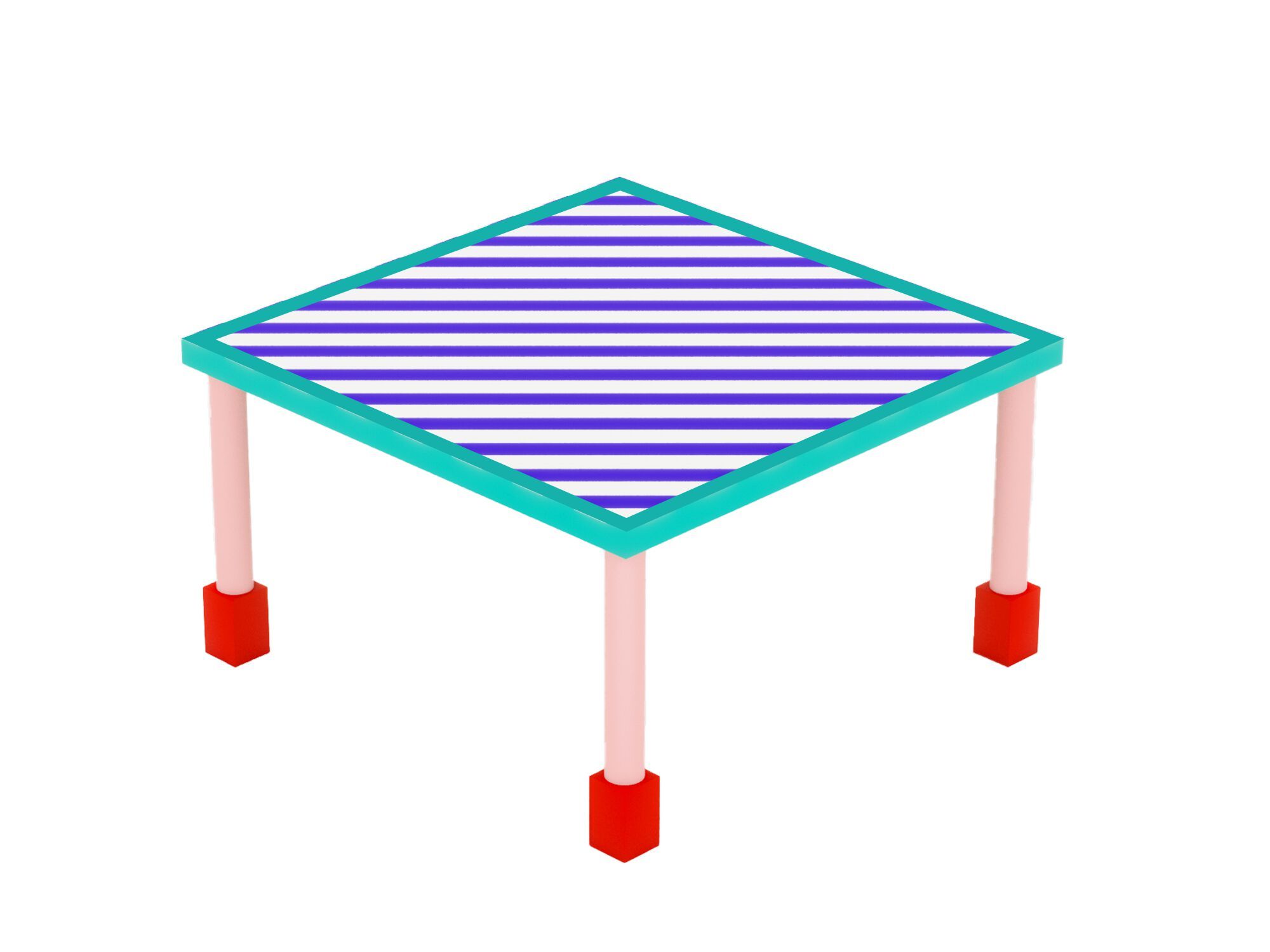 Квадратный стол из МДФ Seletti Superfurniture ARCH-00151583 - Вид №1