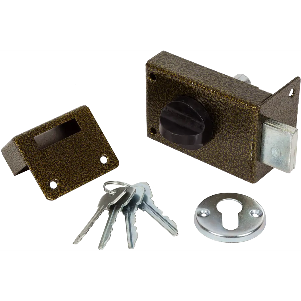ЗЕНИТ Омега-ЗН-1: Накладной замок в бронзе для надёжных дверей 82126219 STLM-0019802 - Вид №1