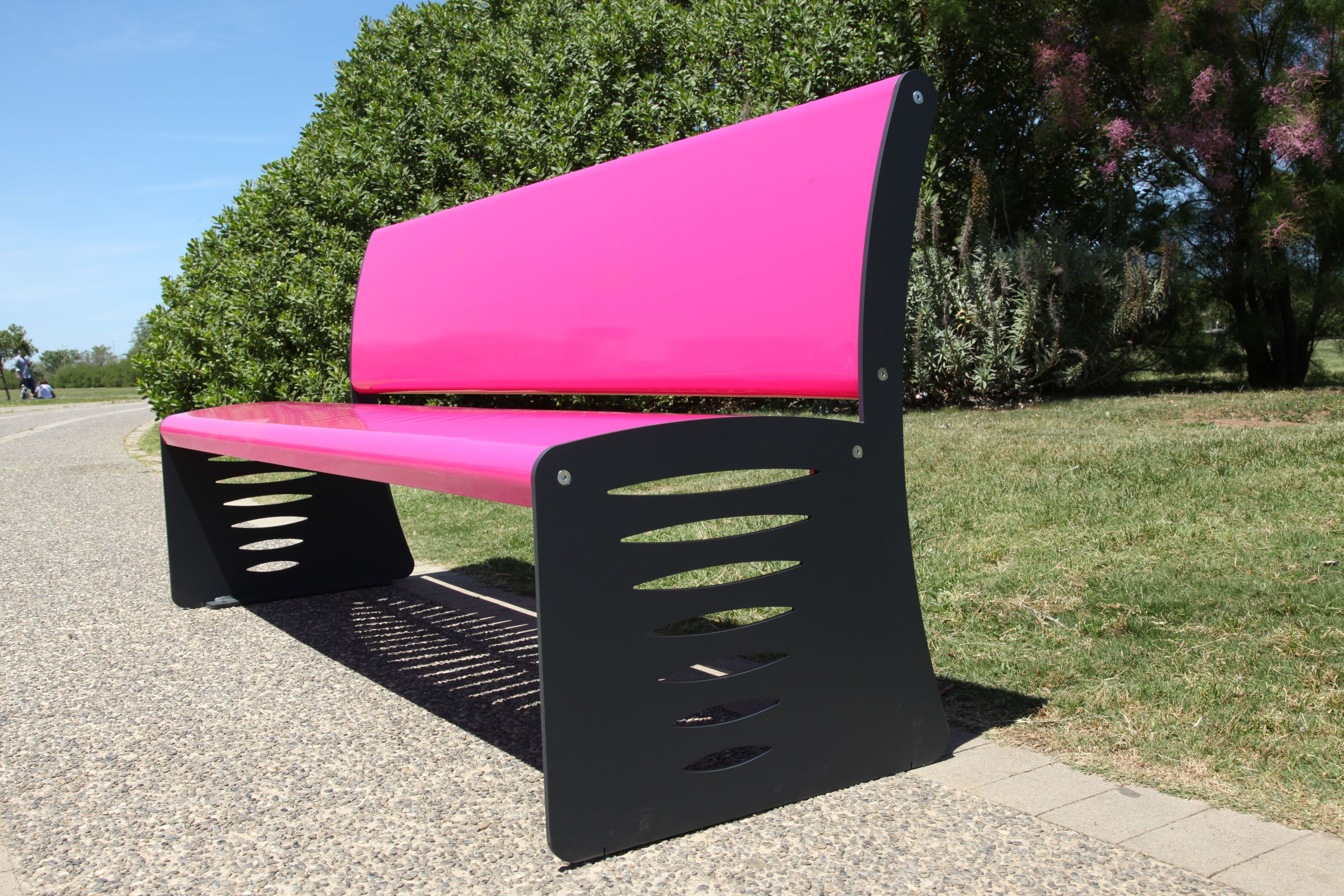 Стальная скамья со спинкой CITYSì перо ARCH-00104598 - Вид №8