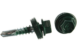 15559568 Кровельный саморез по металлу 5,5х25 RAL 6005 250шт 04303 Daxmer