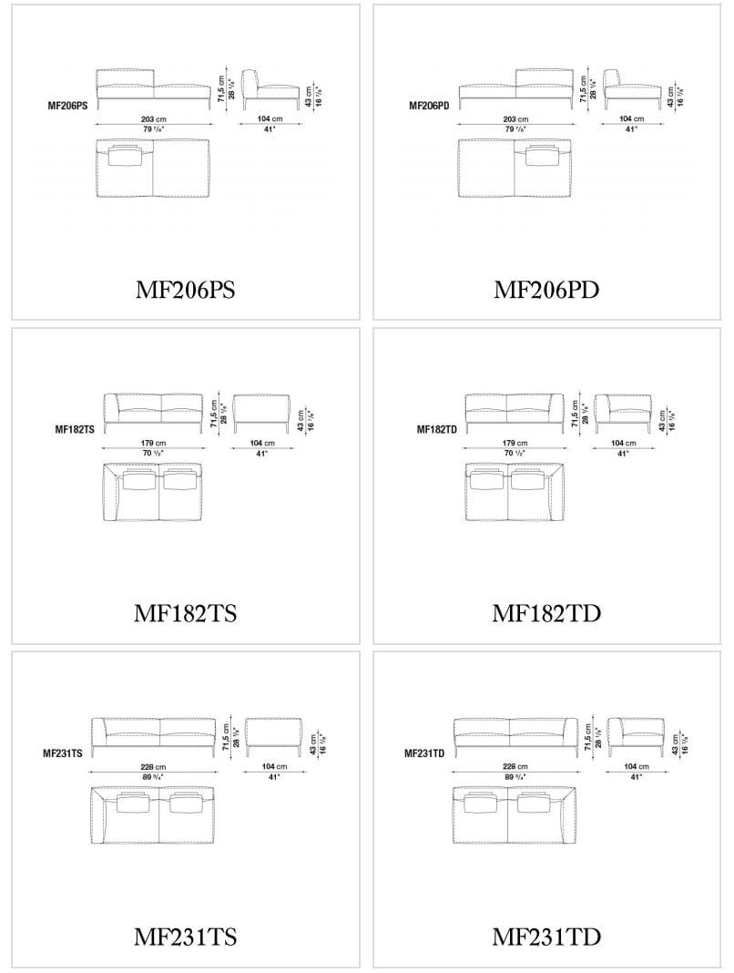 Секционный кожаный диван B&B Italia Michel ARCH-00125729 - Вид №7