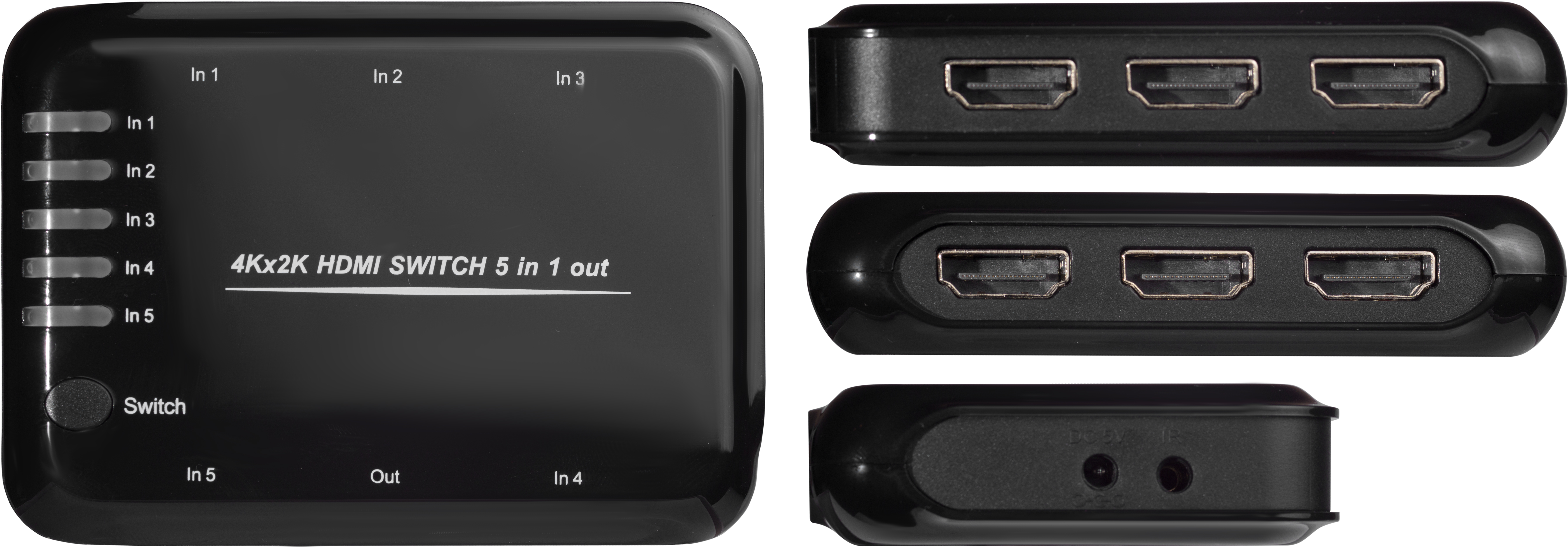 GL-vTC06 переключатель hdmi 5 к 1 серия greenline Greenconnect Santreyd  - Вид №6