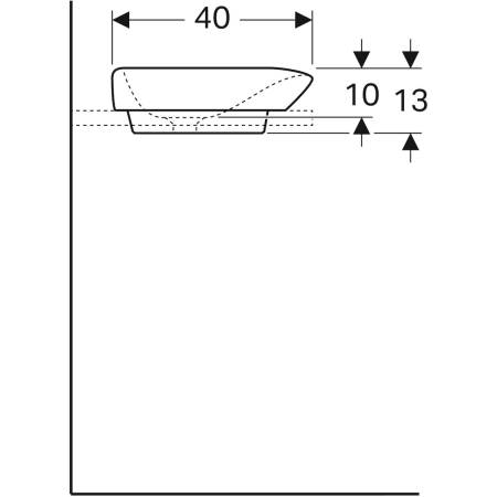 245460600 Встраиваемая раковина Geberit myDay Geberit  - Вид №4
