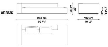 B&B Italia Диван-кресло из ткани Andy '13 sun-id-1399070 - Вид №16