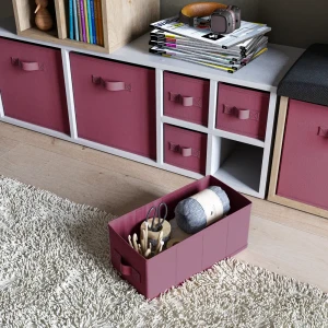 Короб Spaceo KUB Berry 15x31x15 см 6.9 л полиэстер цвет черничный 81990639 STLM-2056881