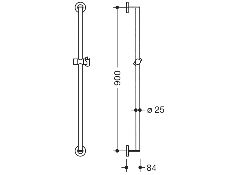 900.33.03160 держатель для душа HEWI System 900 - Вид №5