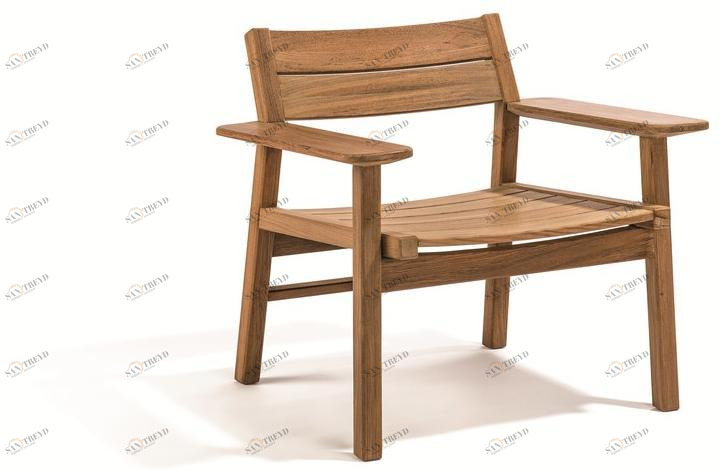 Skargaarden Садовое кресло из тика с подлокотниками Djurö sun-id-1485341