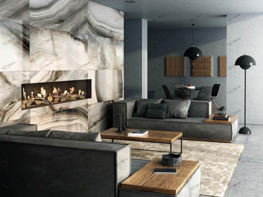 Kratki Встроенный газовый камин из стали sun-id-1354034