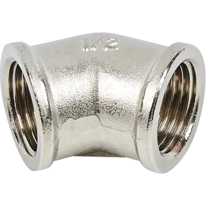 Угол 45° Valtec 1/2" ВР мм никелированная латунь S09110004 82563433 STLM-2138115