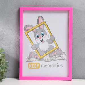 90335275 Рамка 3935925, 21х30 см, пластик, цвет розовый Keep memories STLM-0189519 KEEP MEMORIES
