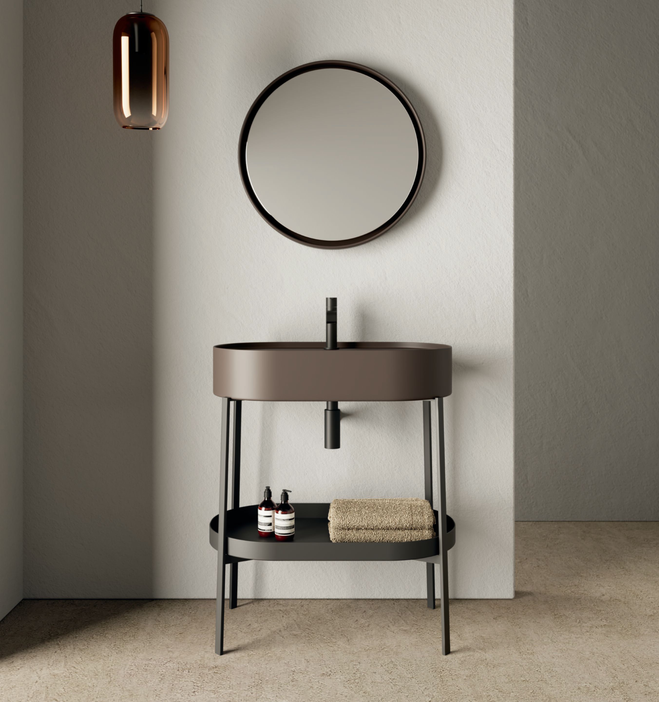 Керамическая овальная консольная раковина Nic консольный стол ARCH-00001921 - Вид №3