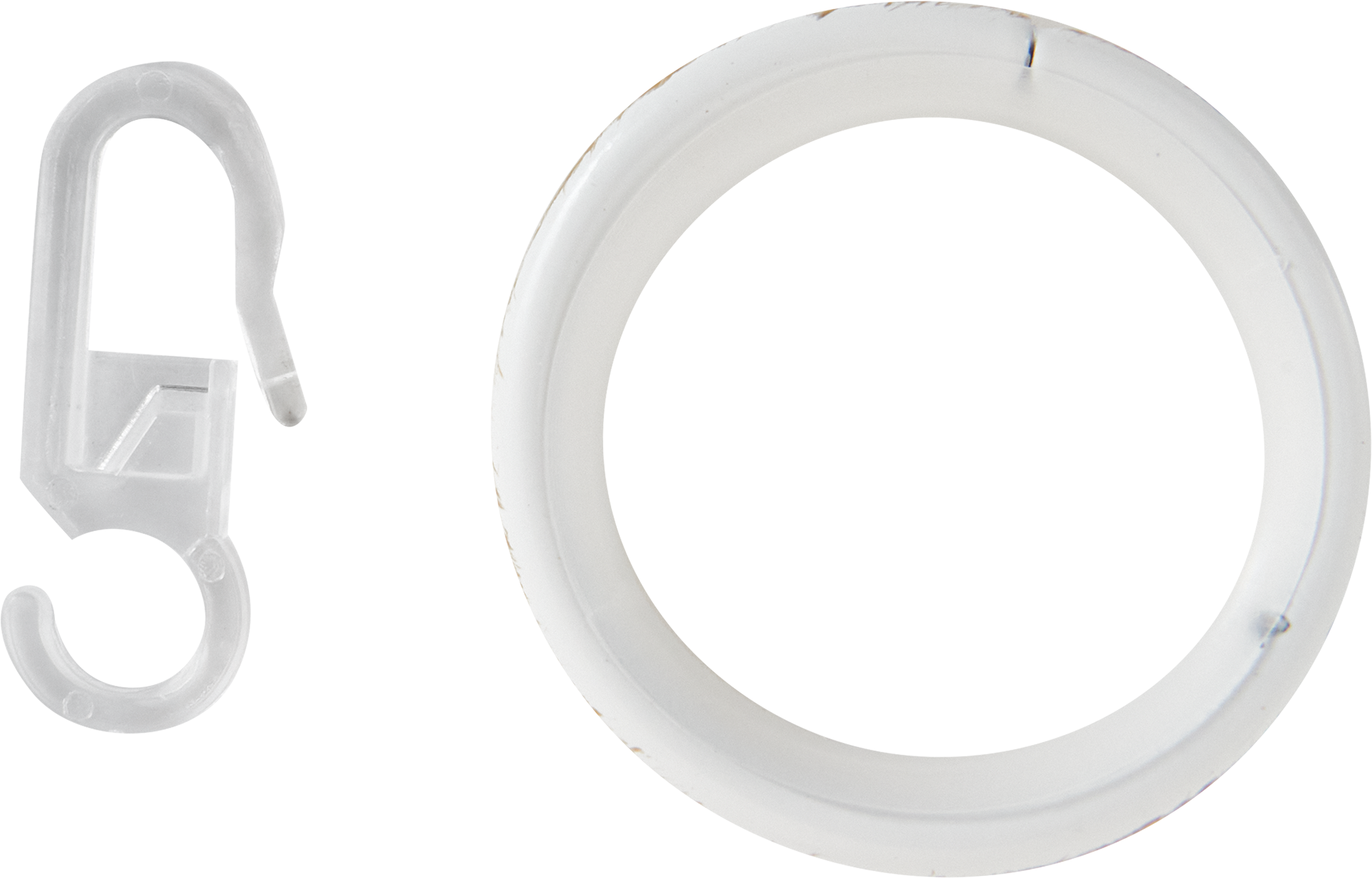 Кольцо с крючком для карниза INSPIRE белое, 20 см, 10 шт 86421327 STLM-0068883