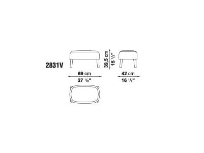 Кресло bergère с подголовником Maxalto ARCH-00133871 - Вид №6