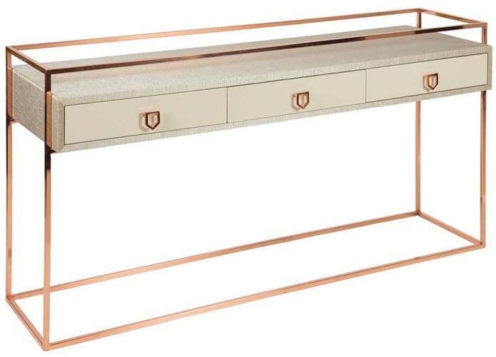 Stylish Club Прямоугольная консоль из металла и дерева с ящиками Cocktail Scf.c01 - Вид №1