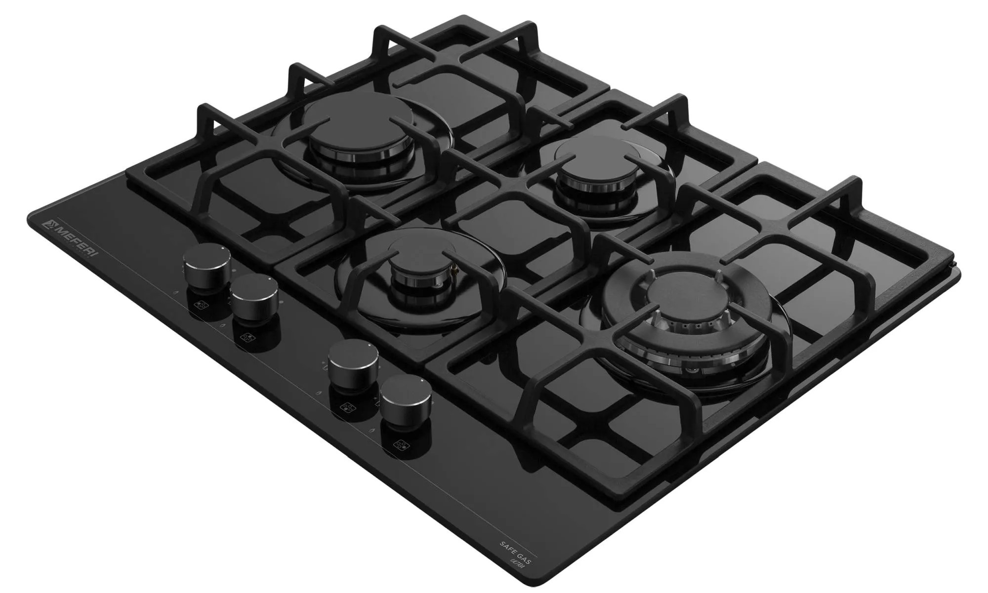 9168782 Газовая варочная поверхность Meferi MGH604BK GLASS ULTRA STDN-0037130 - Вид №4