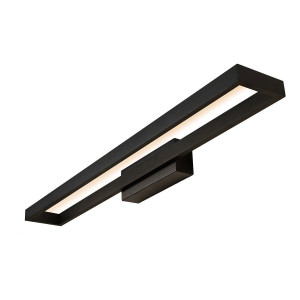 98267090 Настенный светильник светодиодный Edge X050320 BK 2 м² цвет черный STLM-0612225 ILEDEX