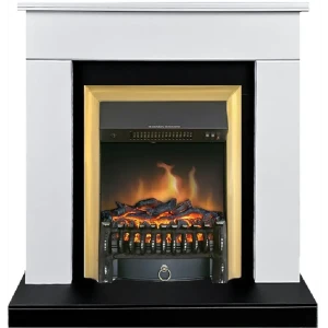 Каминокомплект Royal Flame Bergen STD SFT разборный Fobos FX Brass 1.5 кВт цвет бело-черный