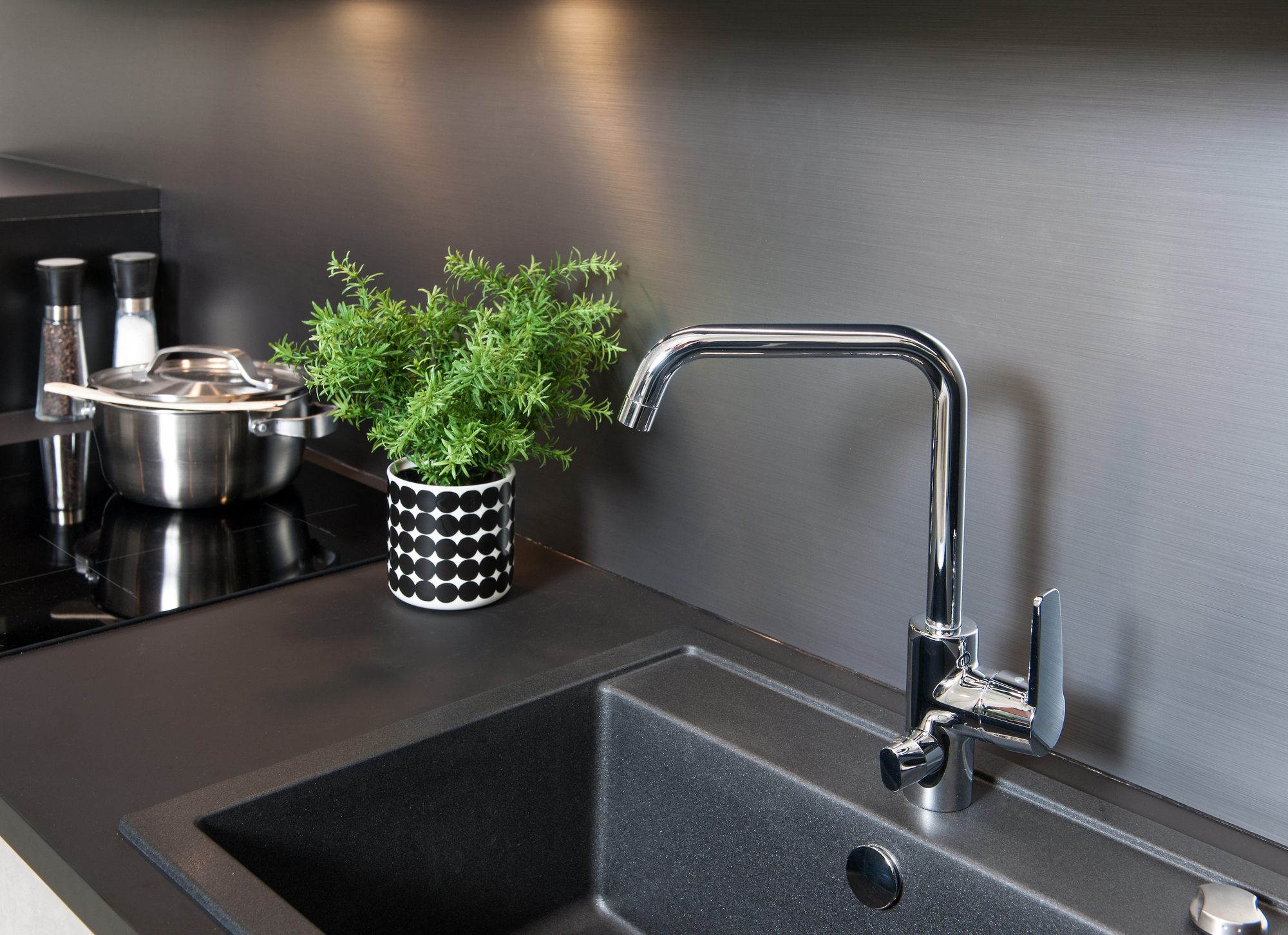 Oras 3936F Смеситель для кухни с клапаном 3936F Saga Хром  - Вид №2