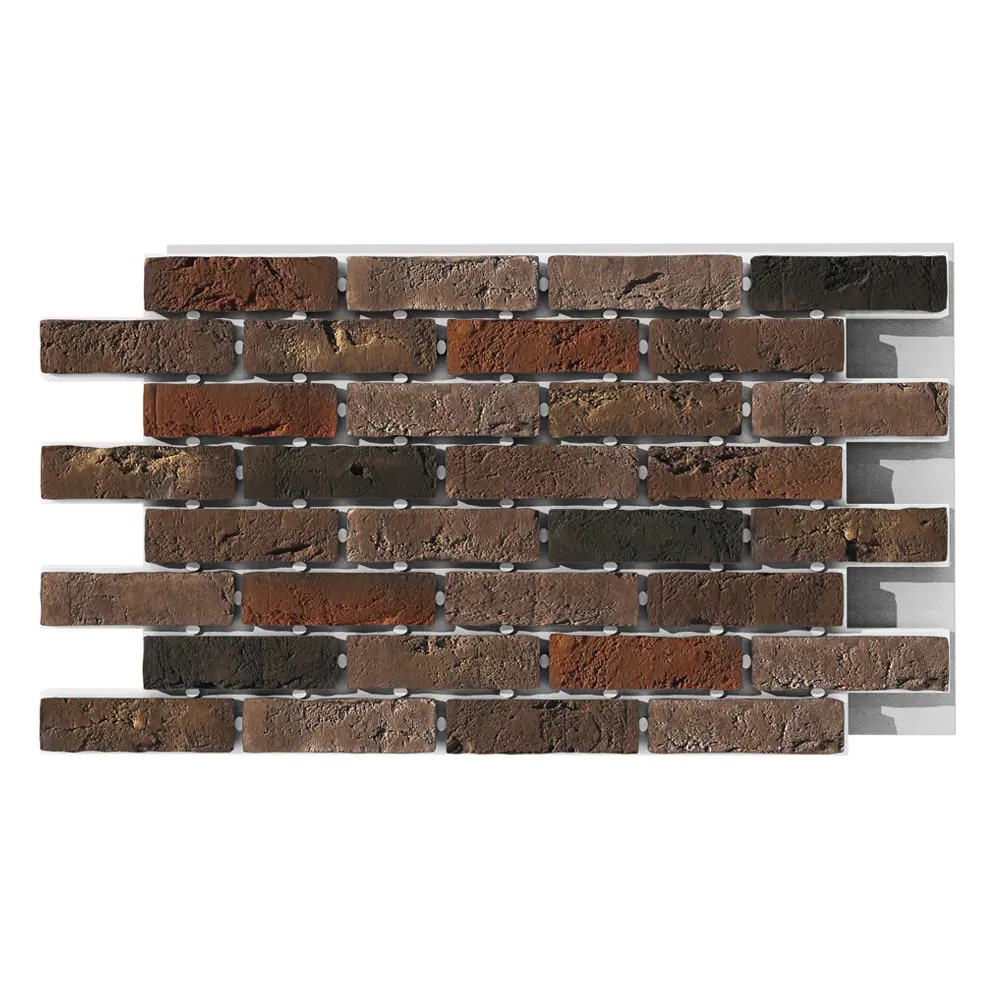 Термопанель White Hills Лондон брик 652x1140 мм кофейный 0.645 м² STLM-2172808