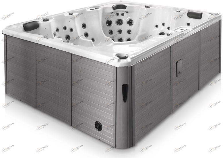 Gruppo Treesse Надземная прямоугольная гидромассажная ванна с гидромассажем Standard spa sun-id-1445812