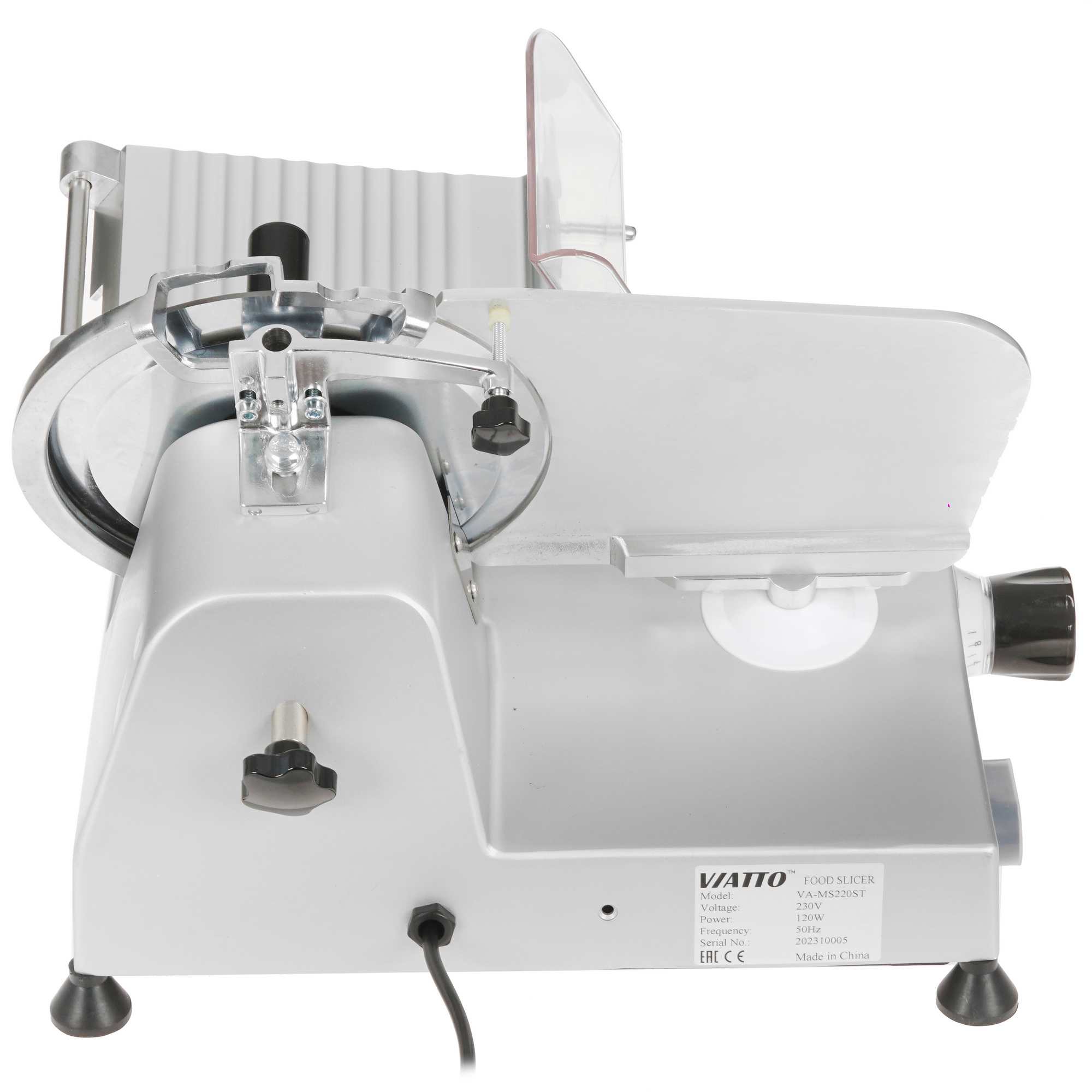 9076792 Ломтерезка Viatto VA-MS220ST серебристый STDN-0107982 - Вид №5