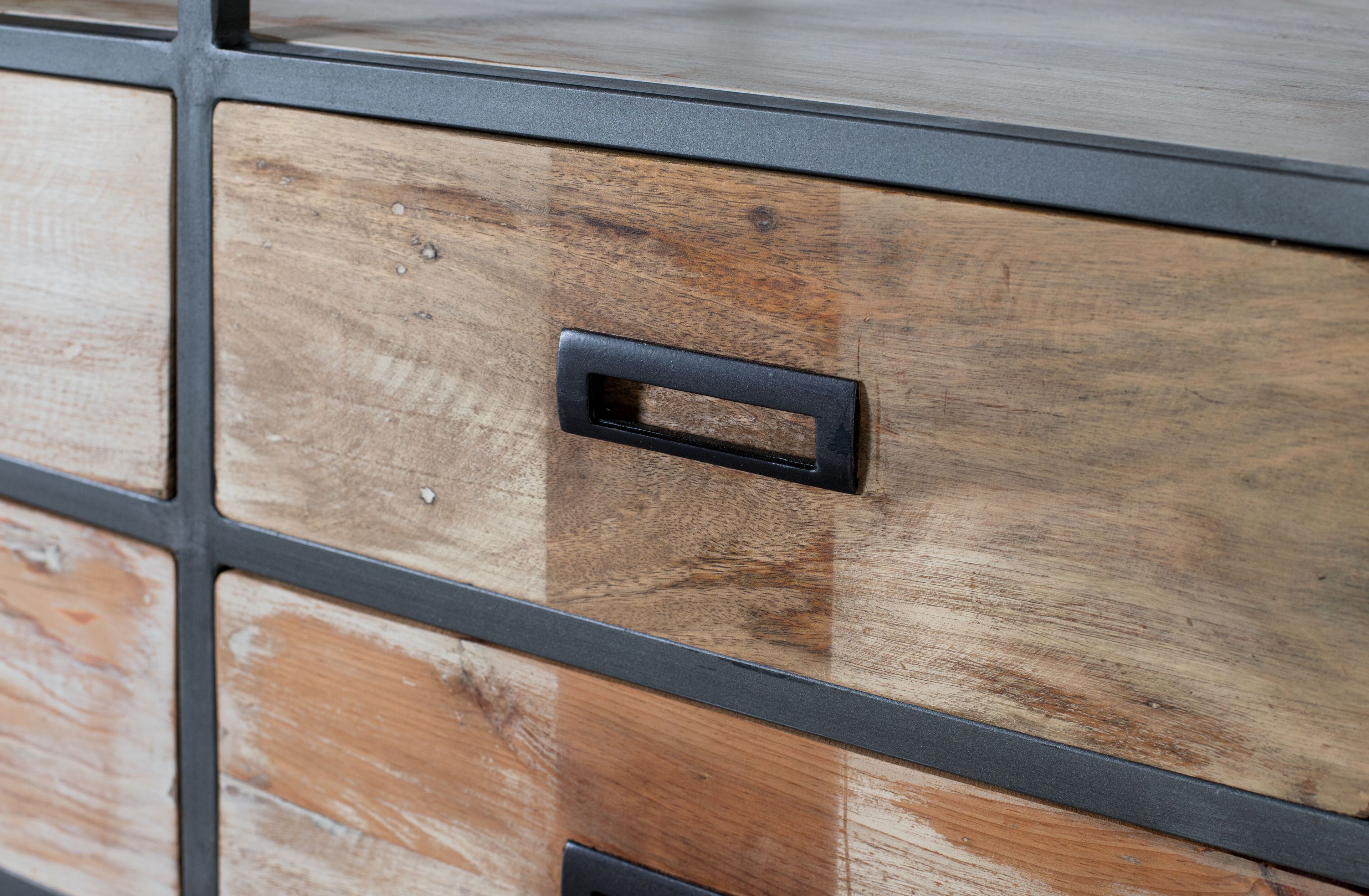 Отдельно стоящий деревянный книжный шкаф на колесах Giner y Colomer 1706 ARCH-00073094 - Вид №2