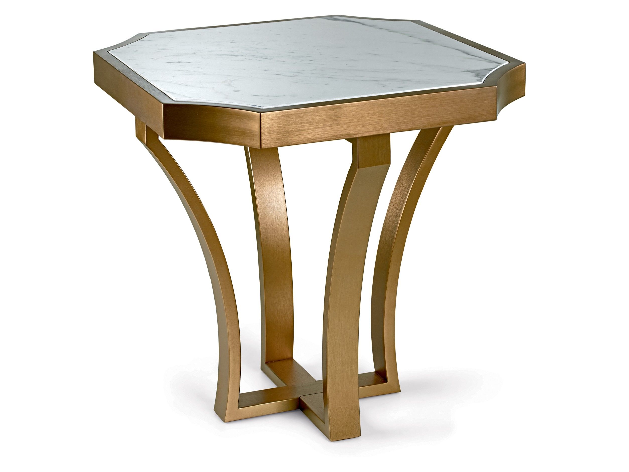 Высокий журнальный столик из мрамора Calacatta Oro Sicis ARCH-00152819